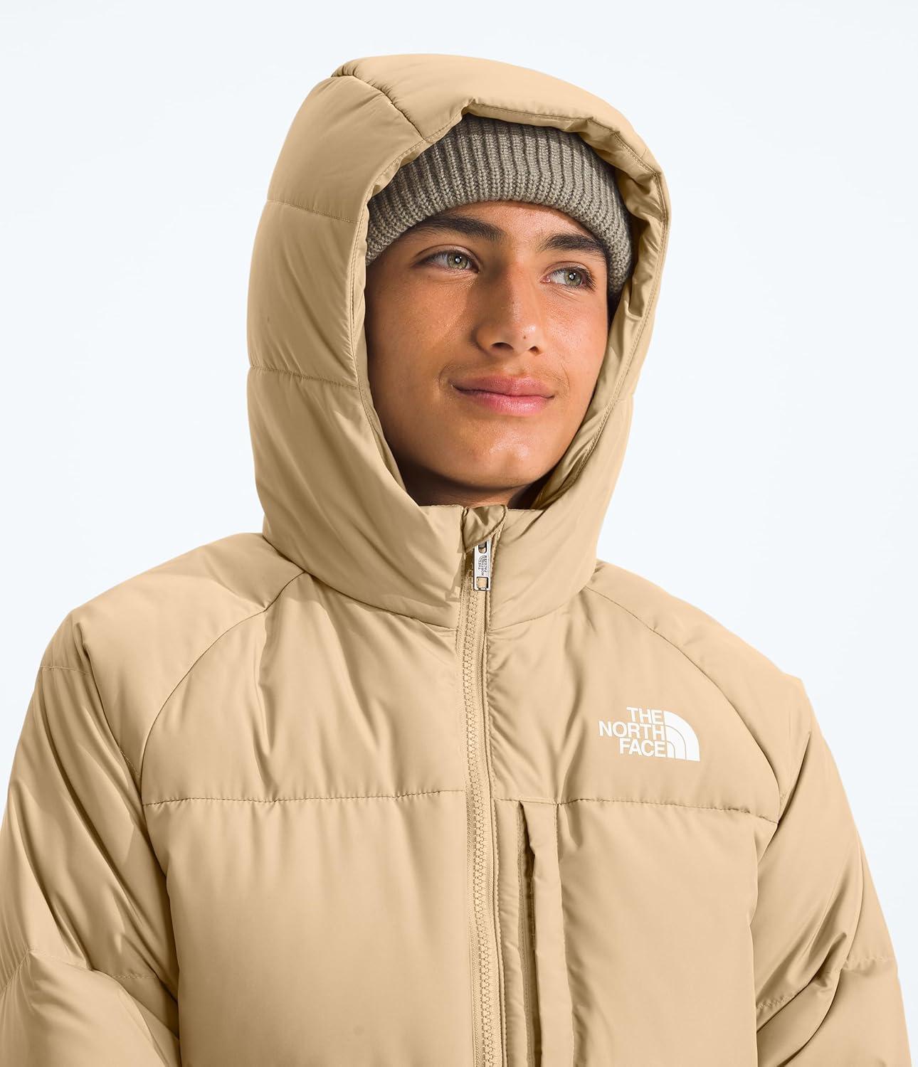 imageThe North Face Boys Reversible North Down Hooded Jacket Little KidsBig KidsKhaki Stone