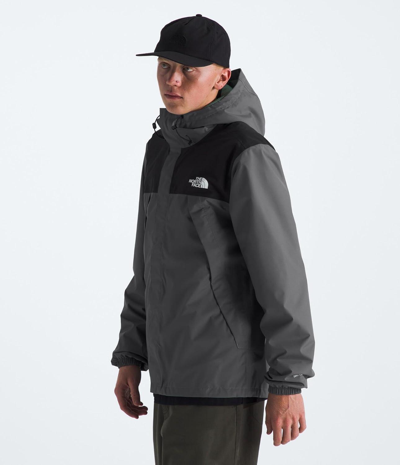 imageThe North Face Mens Antora Waterproof Jacket Standard and Big SizeSmoked PearlTnf Blacknpf