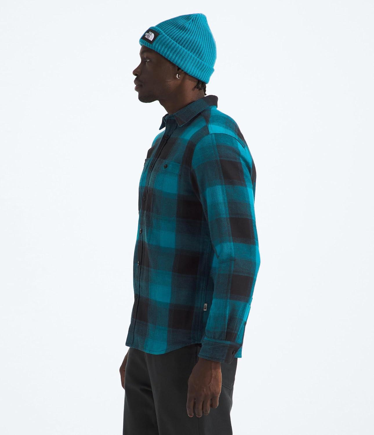 imageThe North Face Mens Arroyo Lightweight LongSleeve Flannel ButtonDown ShirtDusk Blue Tnf Shadow Plaid