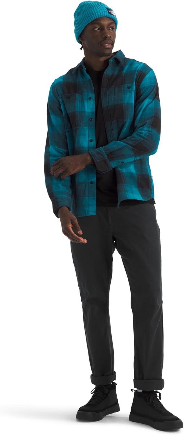 imageThe North Face Mens Arroyo Lightweight LongSleeve Flannel ButtonDown ShirtDusk Blue Tnf Shadow Plaid