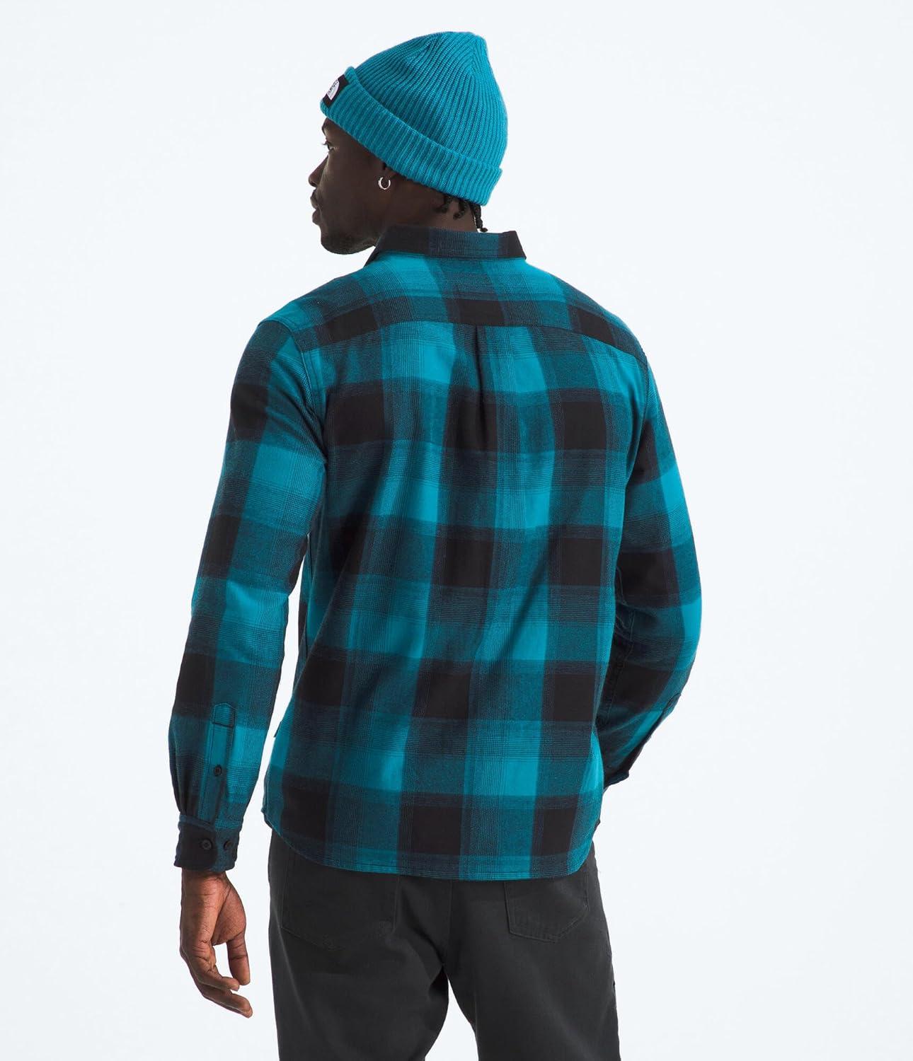 imageThe North Face Mens Arroyo Lightweight LongSleeve Flannel ButtonDown ShirtDusk Blue Tnf Shadow Plaid