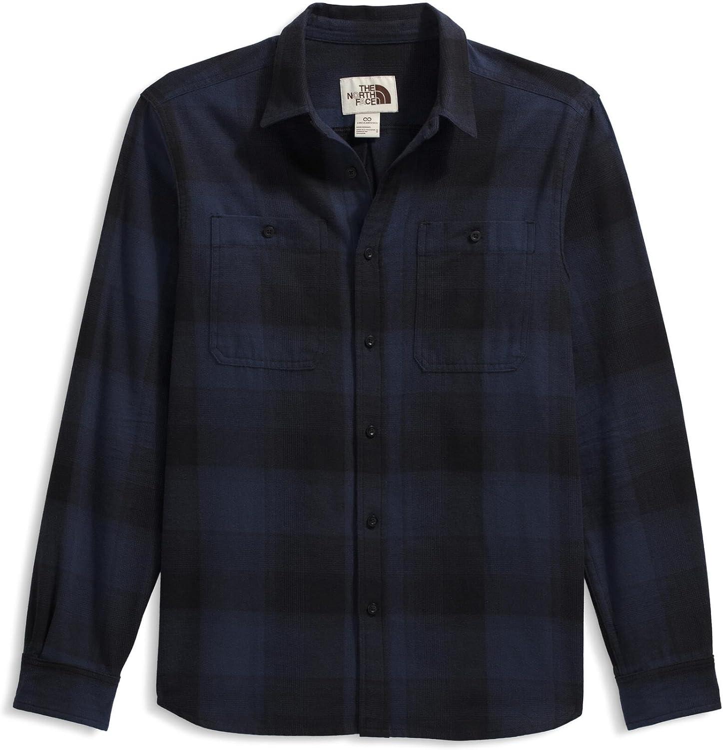 imageThe North Face Mens Arroyo Lightweight LongSleeve Flannel ButtonDown ShirtSummit Navy Tnf Shadow Plaid