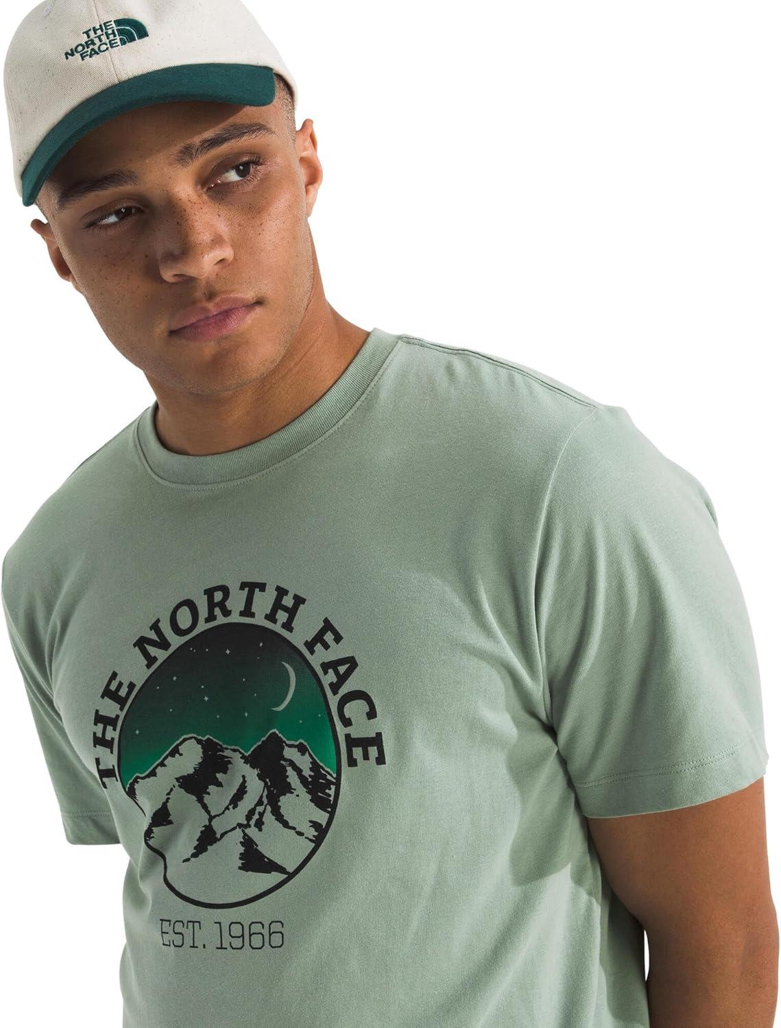 imageThe North Face Mens Evolution Mountain Woods ShortSleeve TeeSlate Moss