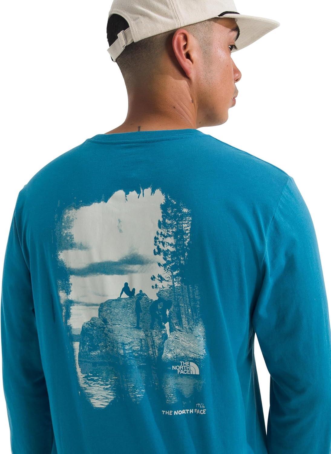 imageThe North Face Mens Evolution Nature Exposure LongSleeve TeeDusk Blue
