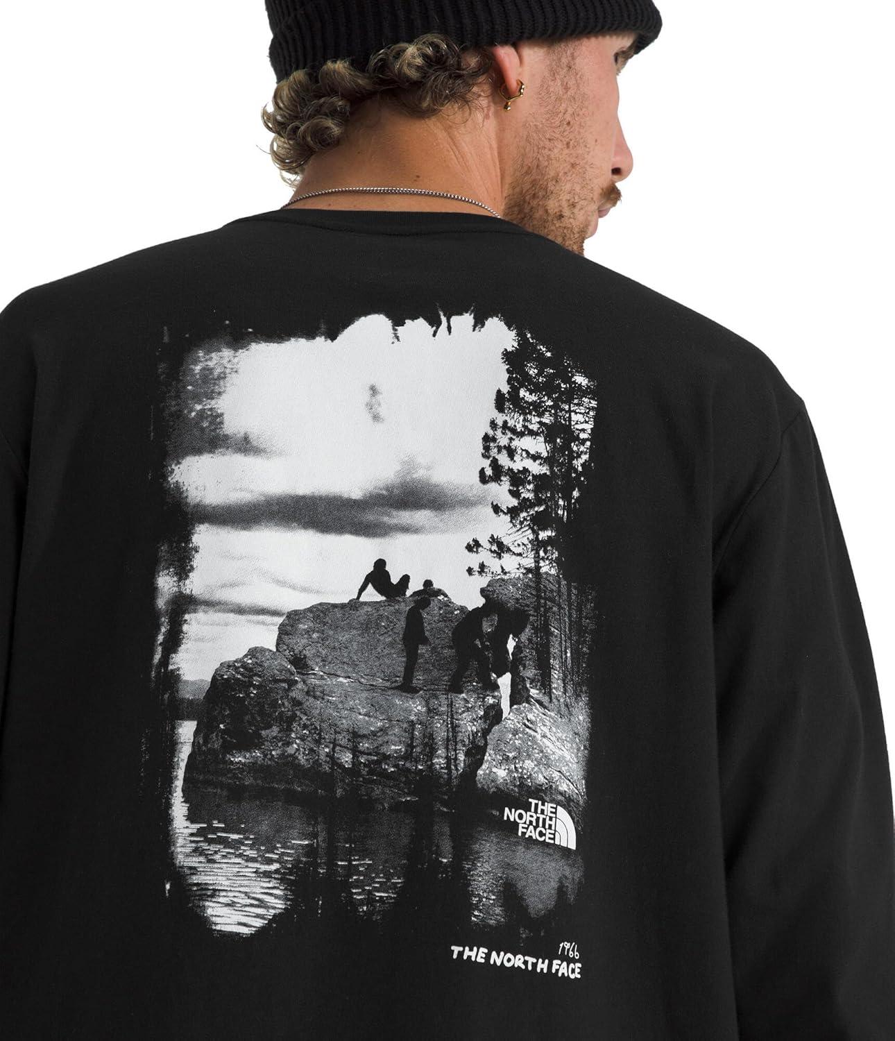 imageThe North Face Mens Evolution Nature Exposure LongSleeve TeeTnf Black