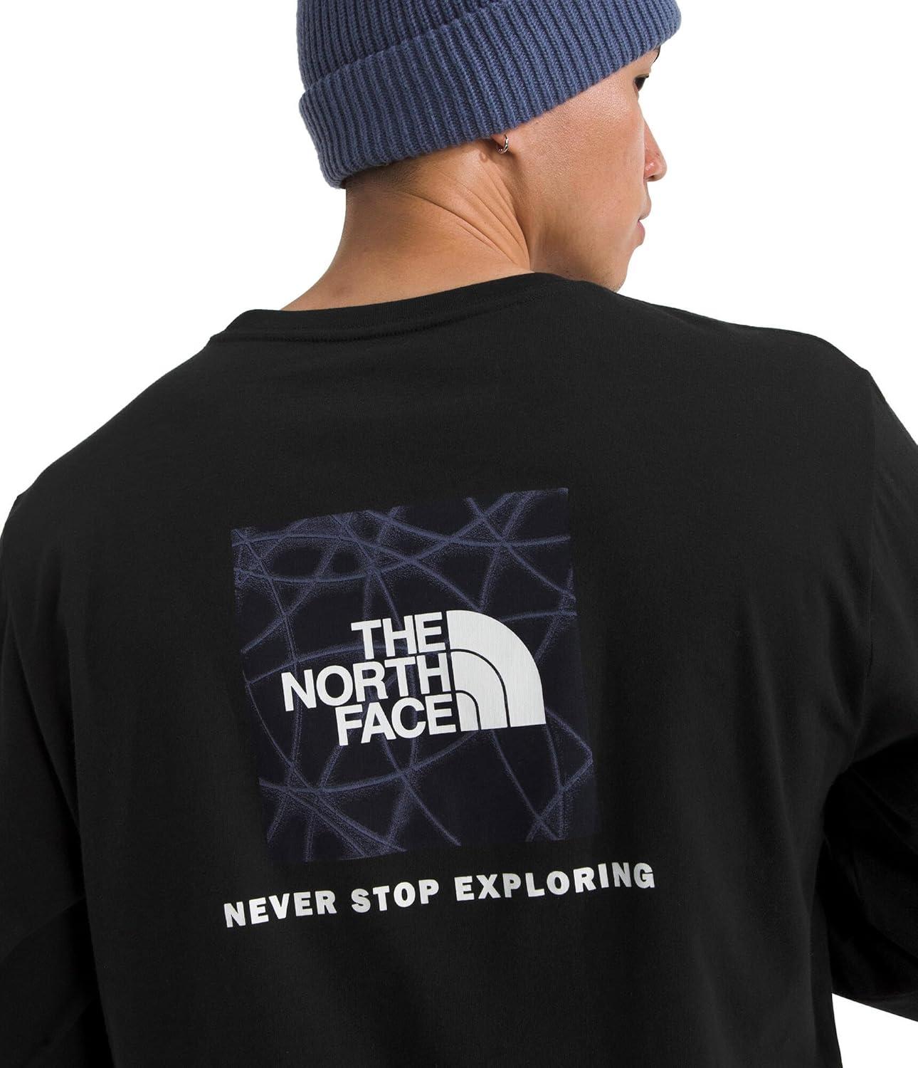 imageThe North Face Mens Evolution Sun Halos Box NSE LongSleeve TeeTnf Black