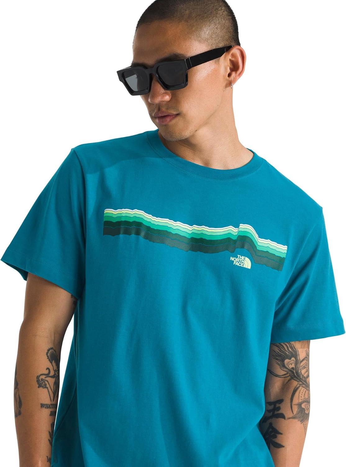 imageThe North Face Mens Evolution Tequila Sunrise ShortSleeve TeeDusk Blue