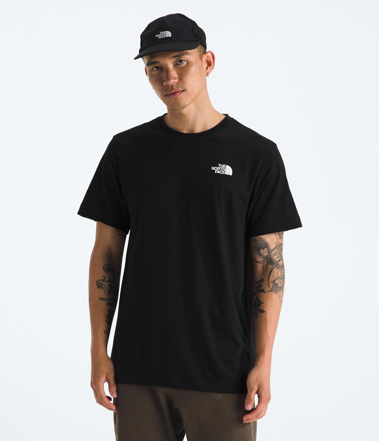 imageThe North Face Mens Evolution Vault Tri Pack Short Sleeve Tee TShirt with Ribbed Collar ampamp Setin SleevesTnf Black