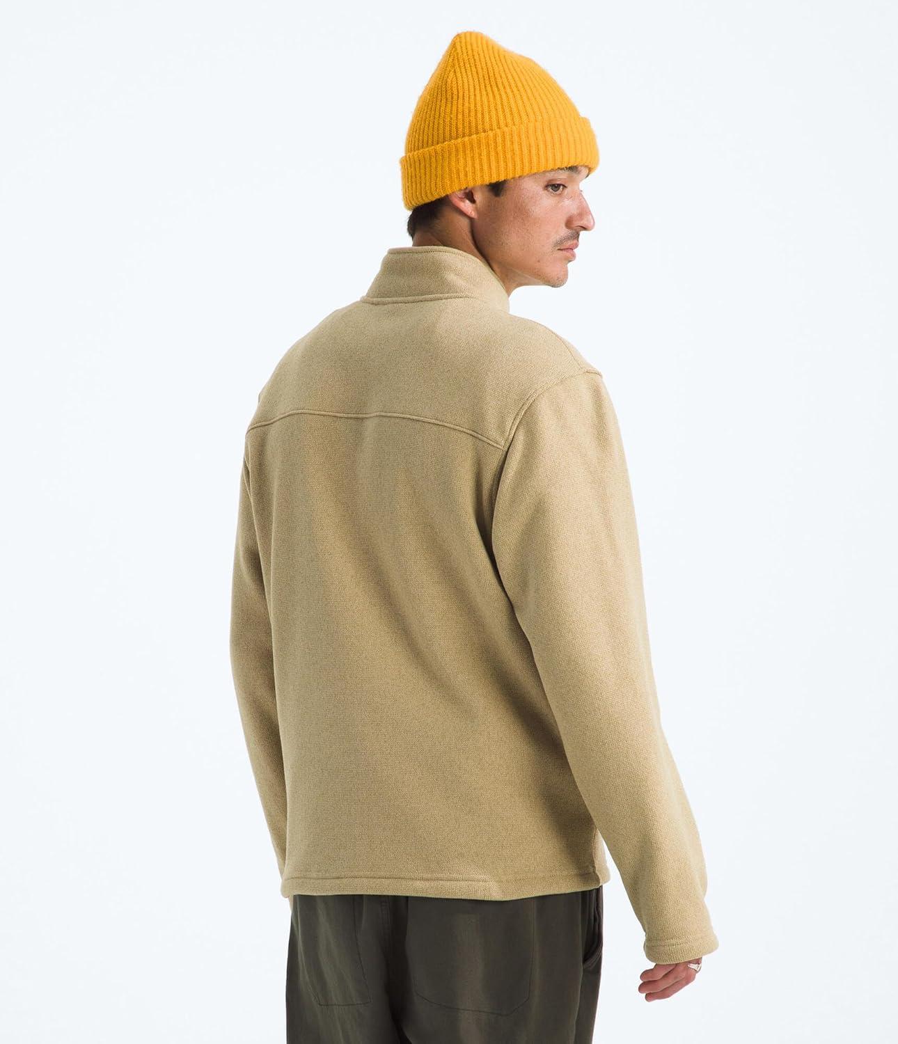 imageThe North Face Mens Gordon Lyons Full Zip Jacket Cold Weather Top With Zippered Hand PocketsKhaki Stone Heather