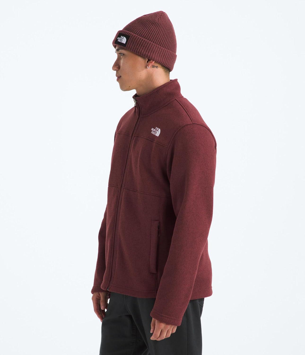 imageThe North Face Mens Gordon Lyons Full Zip Jacket Cold Weather Top With Zippered Hand PocketsSumac Heather