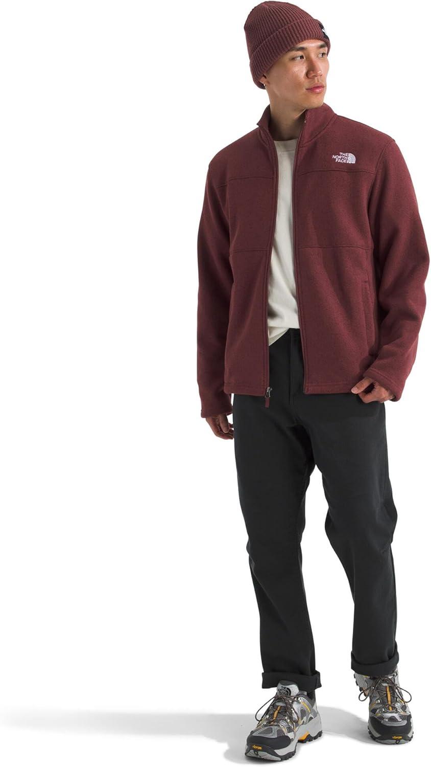 imageThe North Face Mens Gordon Lyons Full Zip Jacket Cold Weather Top With Zippered Hand PocketsSumac Heather