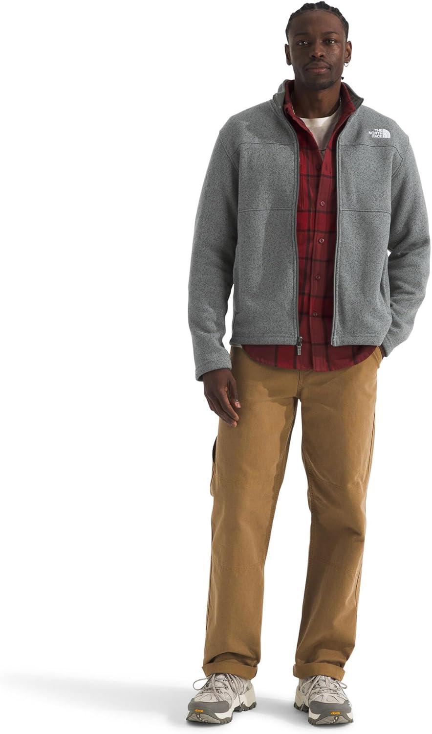 imageThe North Face Mens Gordon Lyons Full Zip Jacket Cold Weather Top With Zippered Hand PocketsTnf Medium Grey Heather