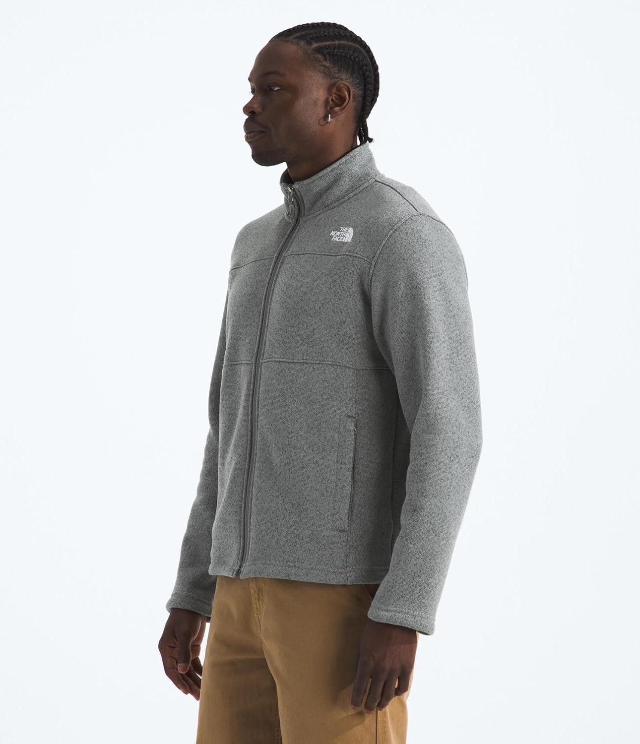 imageThe North Face Mens Gordon Lyons Full Zip Jacket Cold Weather Top With Zippered Hand PocketsTnf Medium Grey Heather