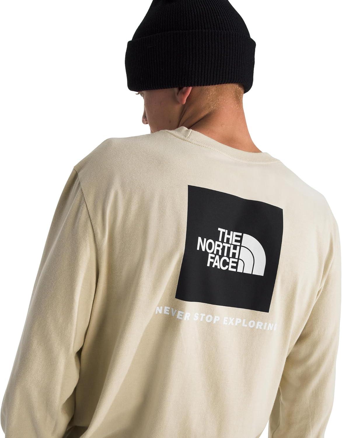 imageThe North Face Mens Long Sleeve Box NSE TeeGravel