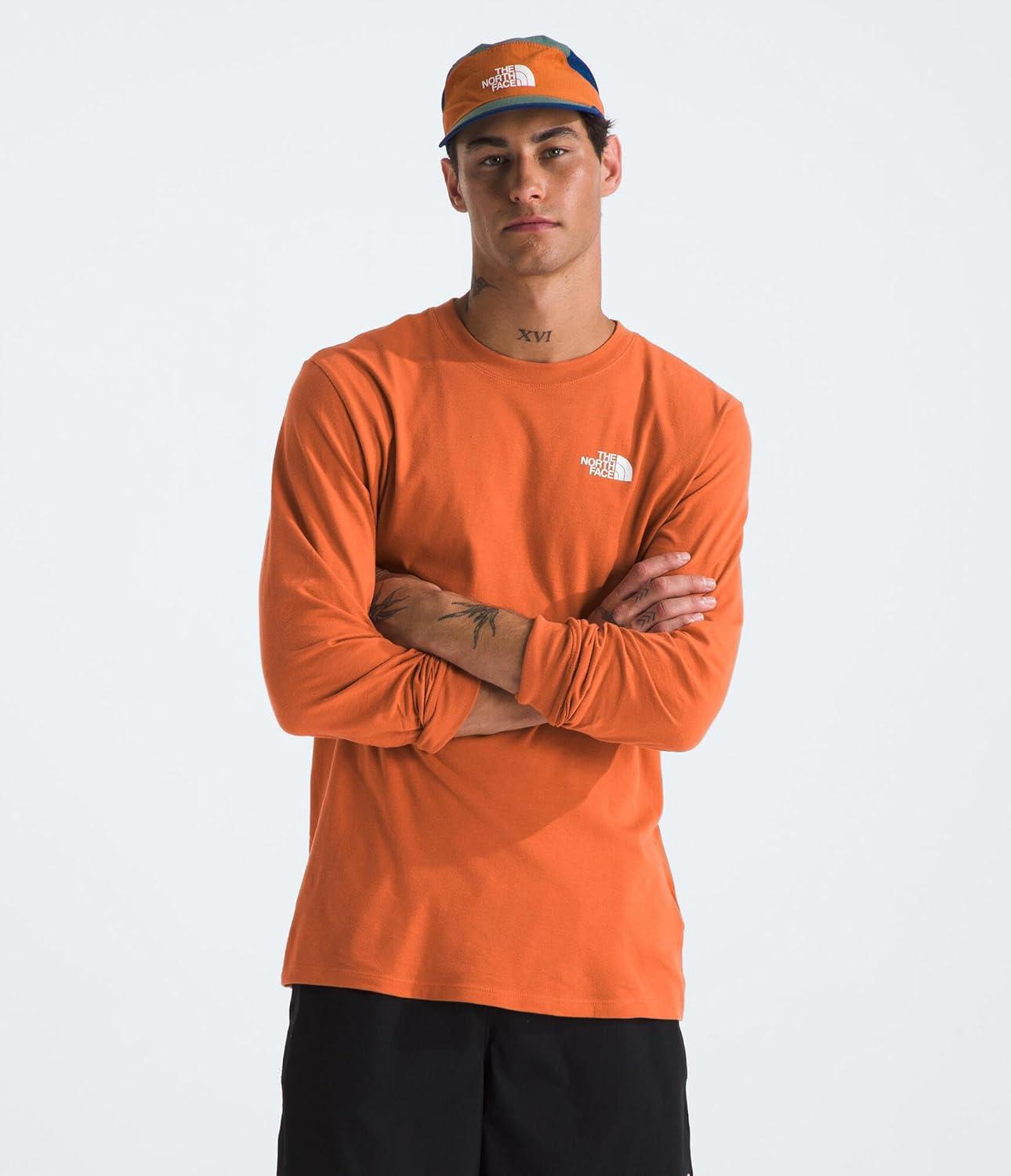 imageThe North Face Mens Long Sleeve Box NSE TeeIron Bronze