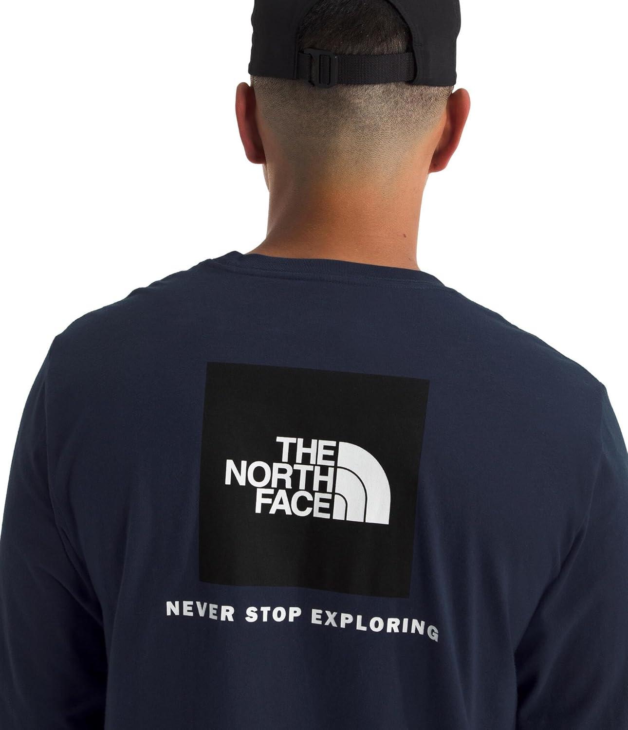 imageThe North Face Mens Long Sleeve Box NSE TeeSummit Navy