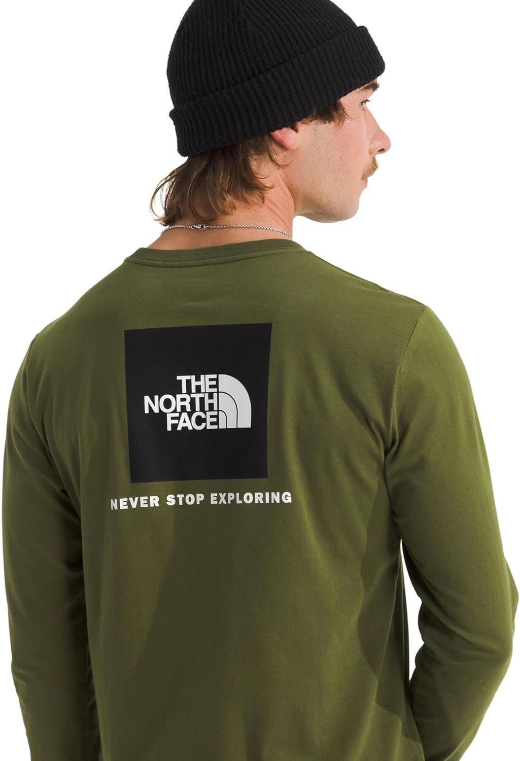 imageThe North Face Mens Long Sleeve Box NSE TeeWoodland Green
