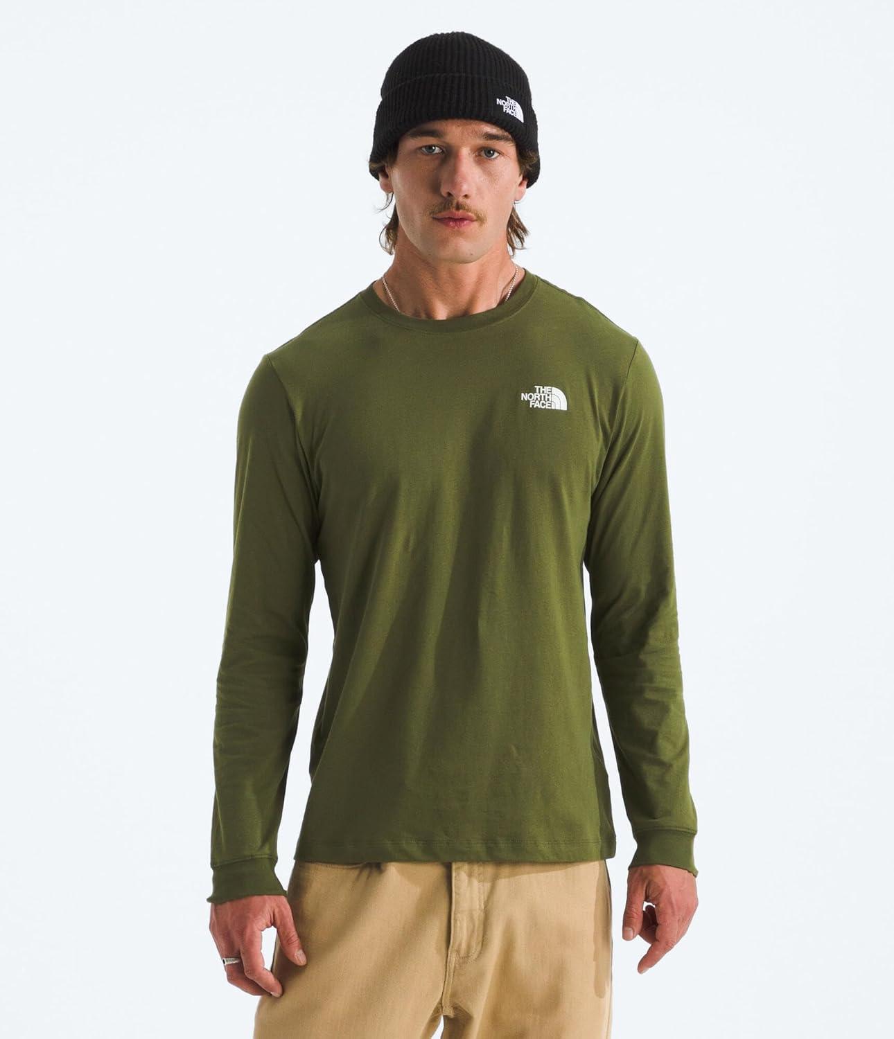 imageThe North Face Mens Long Sleeve Box NSE TeeWoodland Green