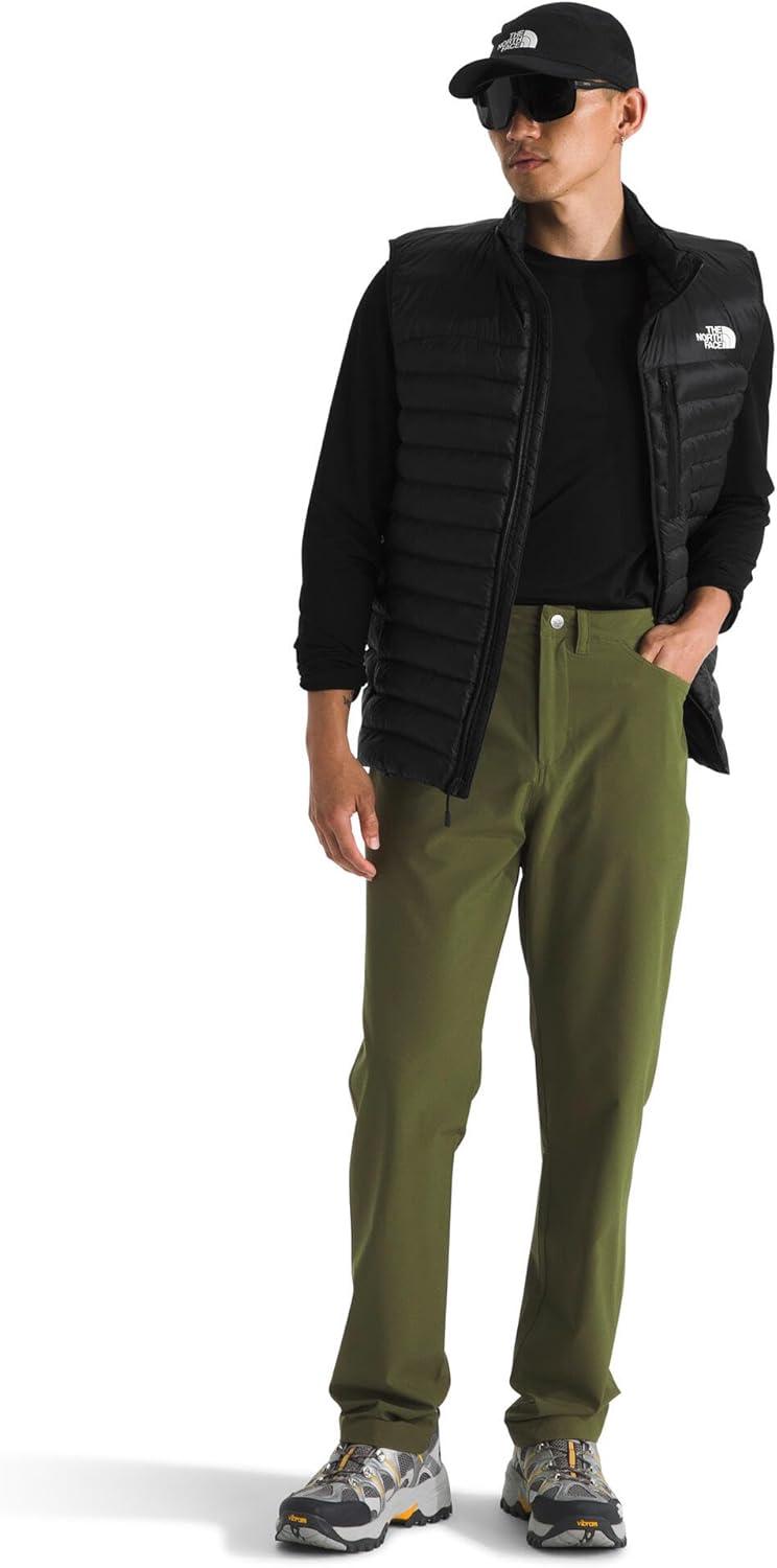imageThe North Face Mens Paramount 5Pocket Pant Moisture Wicking Pants 4 Pockets Belt Loop Button ClosureWoodland Green