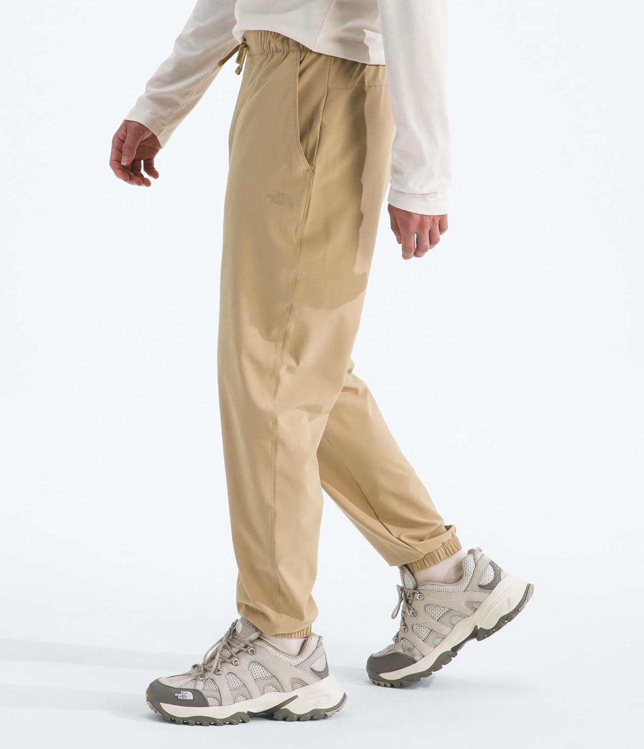 imageThe North Face Mens Paramount Jogger Moisture Wicking Pants Elastic Waistband with Adjustable DrawcordKhaki Stone