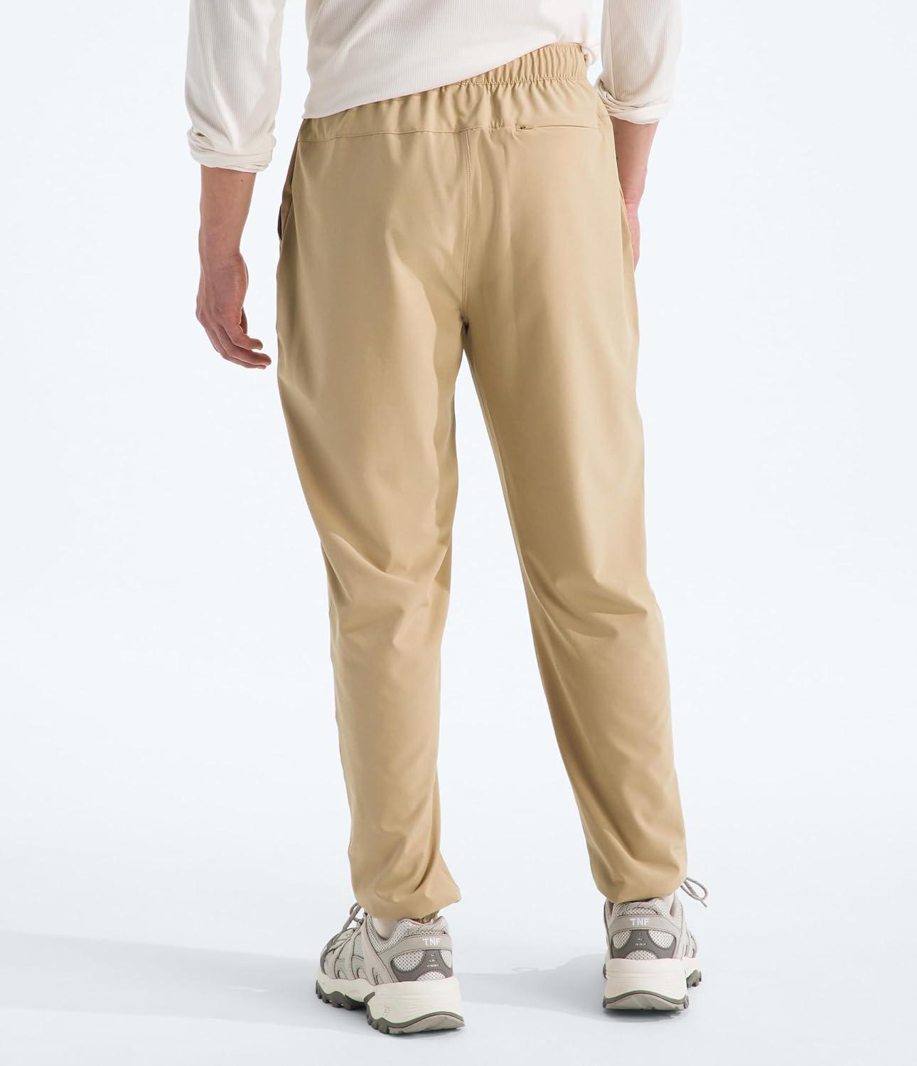 imageThe North Face Mens Paramount Jogger Moisture Wicking Pants Elastic Waistband with Adjustable DrawcordKhaki Stone