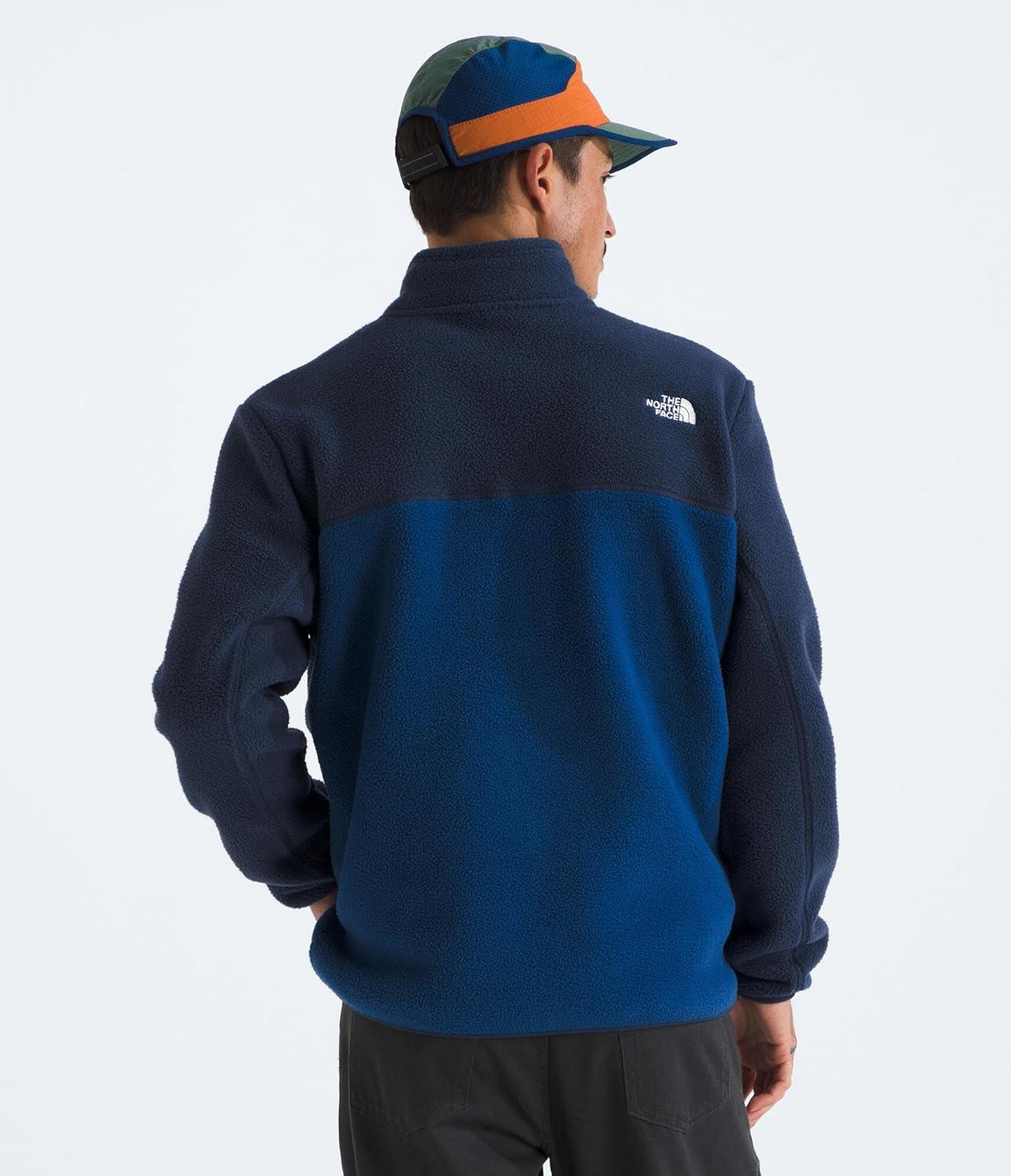 imageThe North Face Mens Yumiori Full Zip Jacket Lightweight Fleece Coat with Embroidered Logo Secure Zip PocketsEstate BlueSummit NavySummit Navy