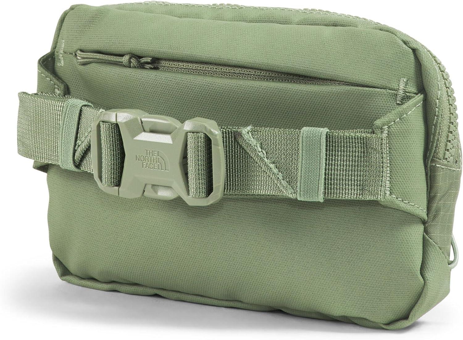 imageThe North Face Terra Lumbar Hiking Hip Pack 1 Liter Storage Belt Bag Water Repellent Finish Adjustable Strap Secure Zip PocketsBark MistSlate Moss