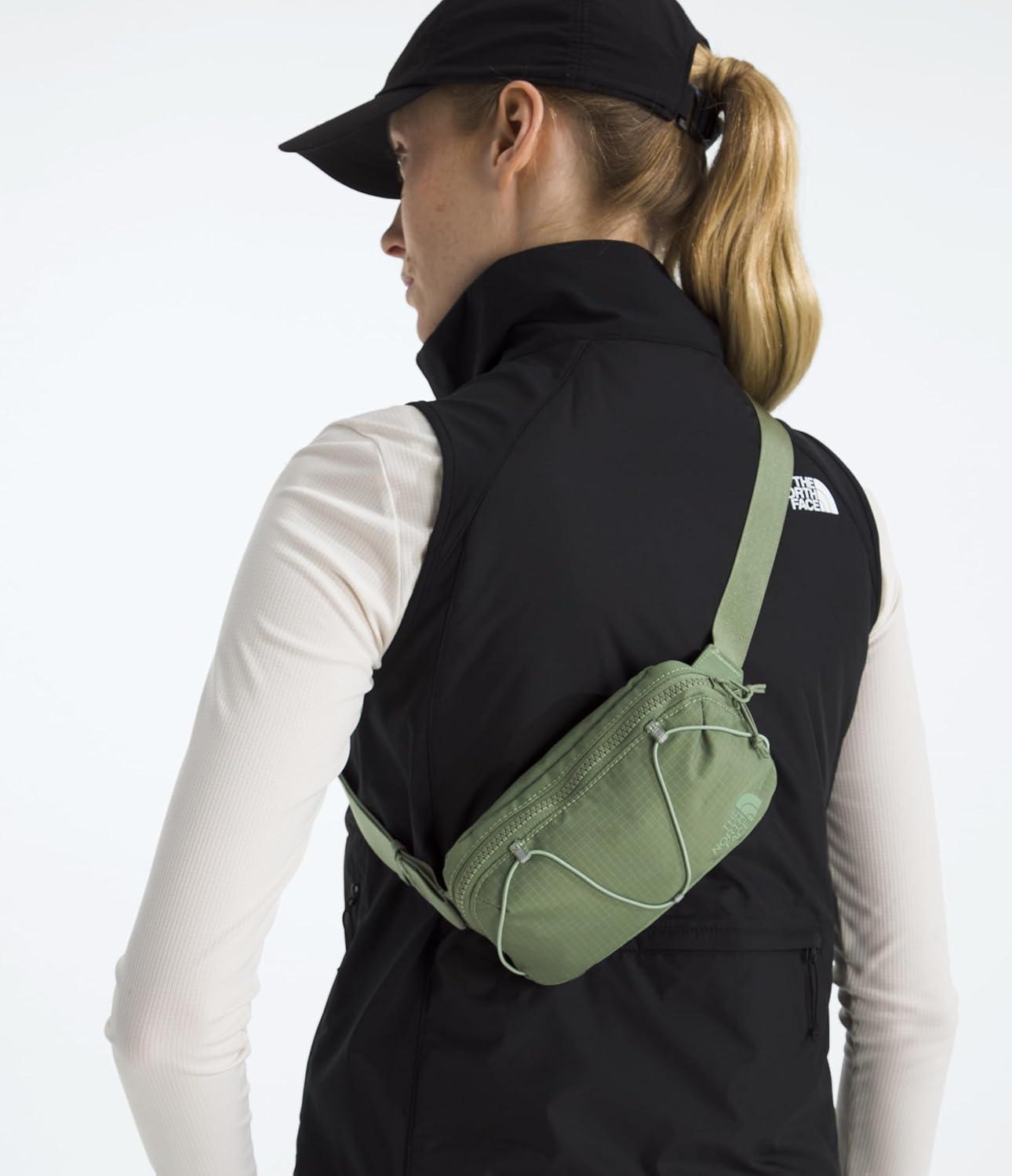 imageThe North Face Terra Lumbar Hiking Hip Pack 1 Liter Storage Belt Bag Water Repellent Finish Adjustable Strap Secure Zip PocketsBark MistSlate Moss
