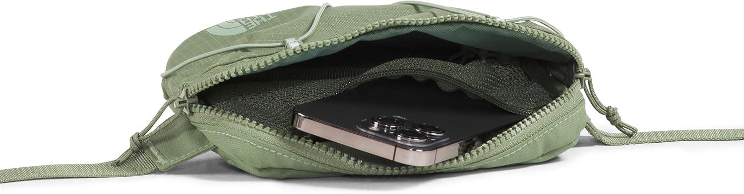 imageThe North Face Terra Lumbar Hiking Hip Pack 1 Liter Storage Belt Bag Water Repellent Finish Adjustable Strap Secure Zip PocketsBark MistSlate Moss
