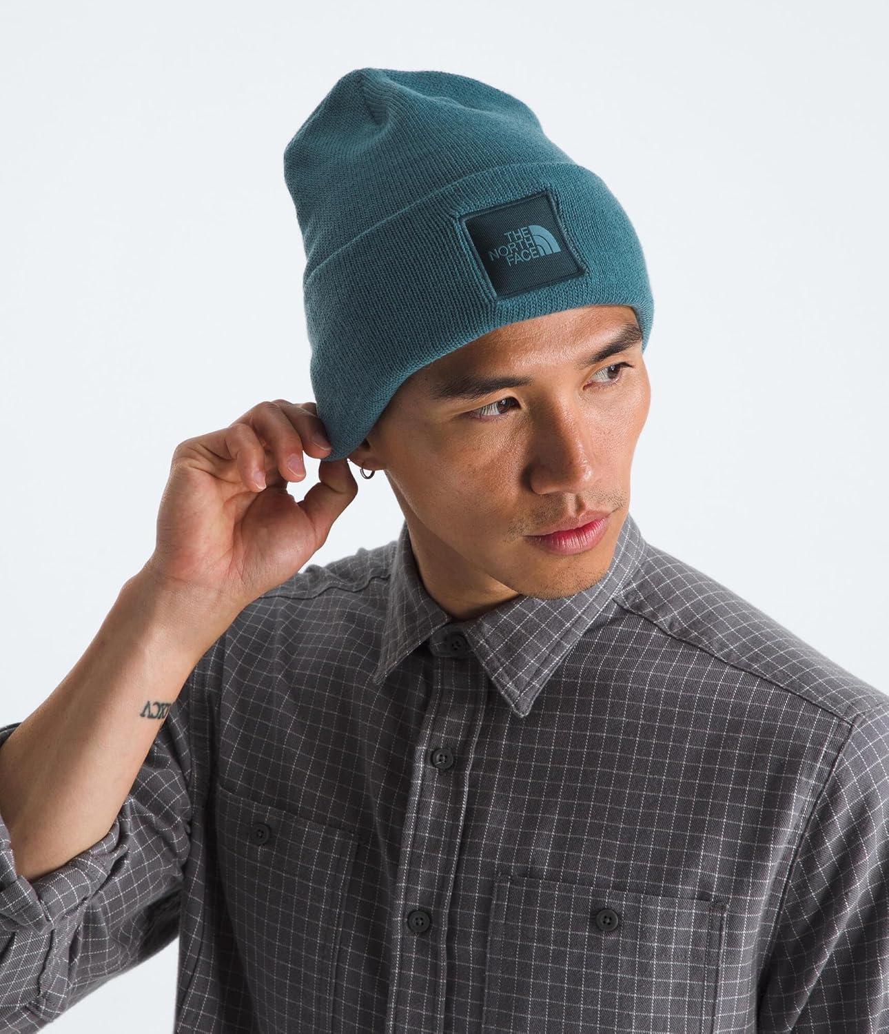 imageThe North Face UnisexAdult Big Box Beanie Oversize Box Logo Patch Deep Fit Cuffed Design Sustainable FabricSpace