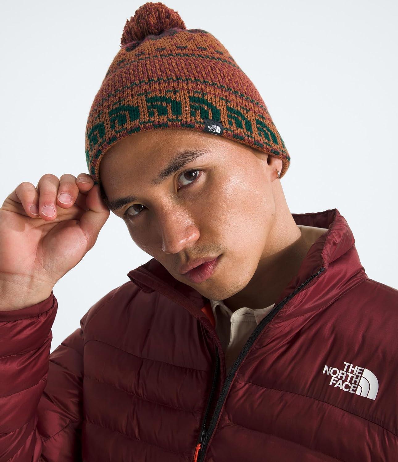 imageThe North Face UnisexAdult Cabin Ski TukeBurnt Umber JacquardPom