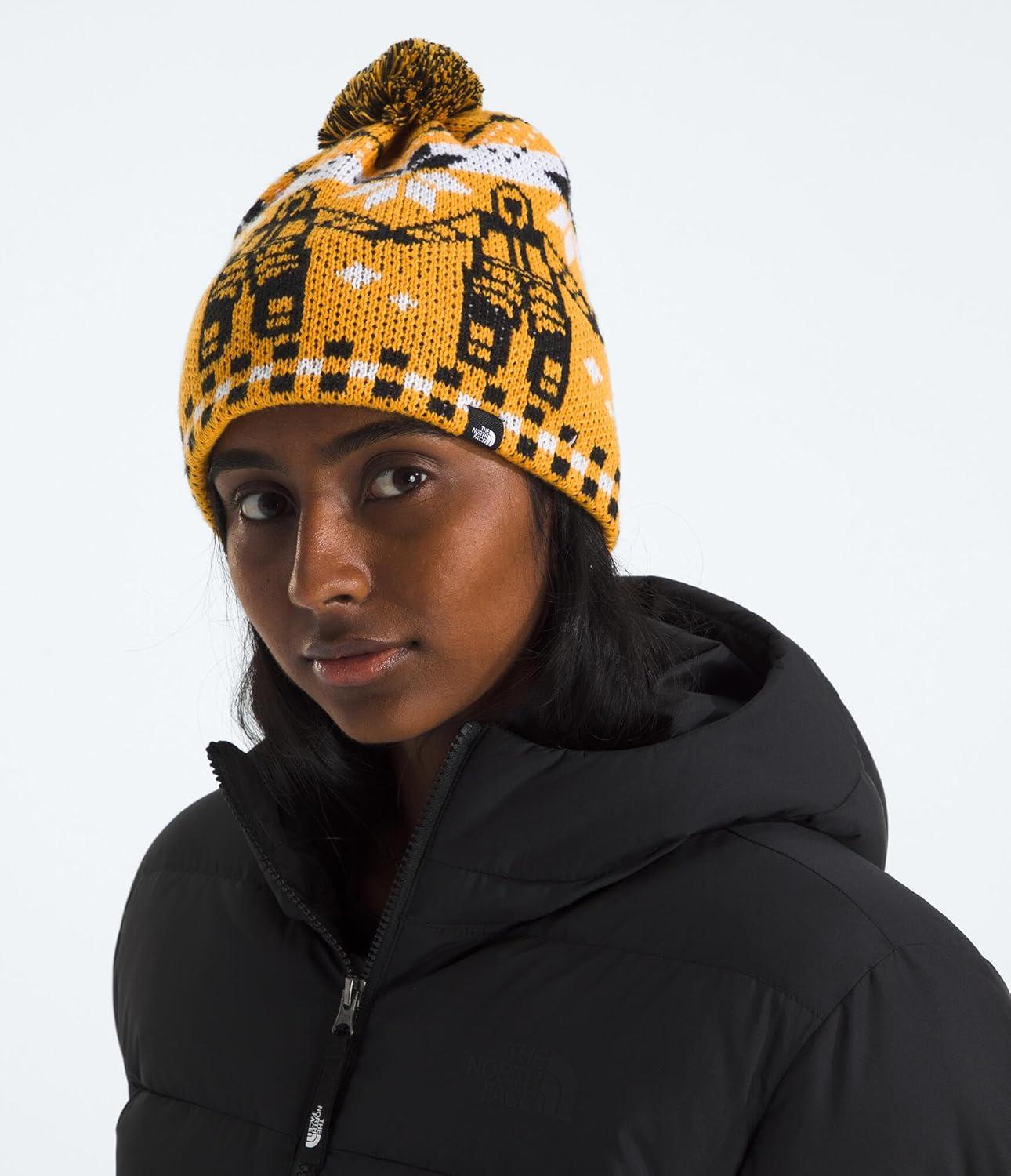 imageThe North Face UnisexAdult Cabin Ski TukeSummit Gold Him Suit JacquardPom