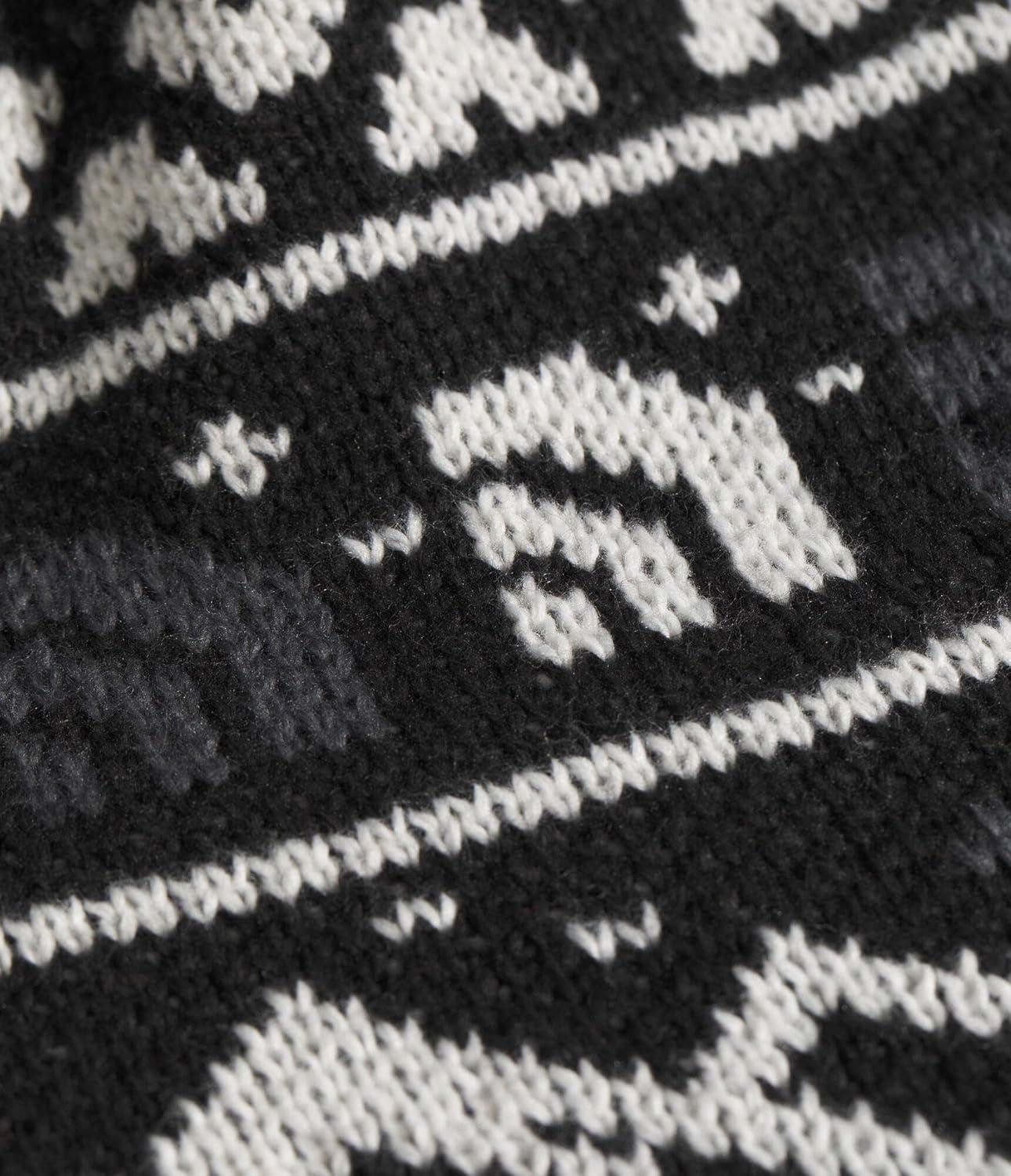imageThe North Face UnisexAdult Cabin Ski TukeTnf Black JacquardPom
