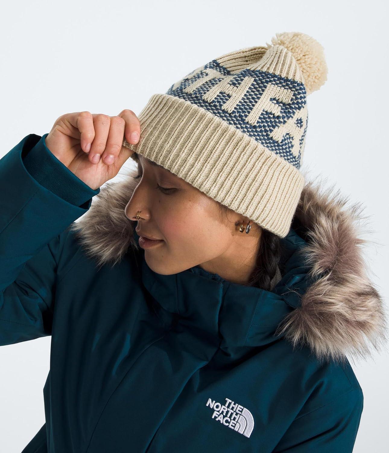 imageThe North Face UnisexAdult Retro Cabin BeanieGravelShady Blue