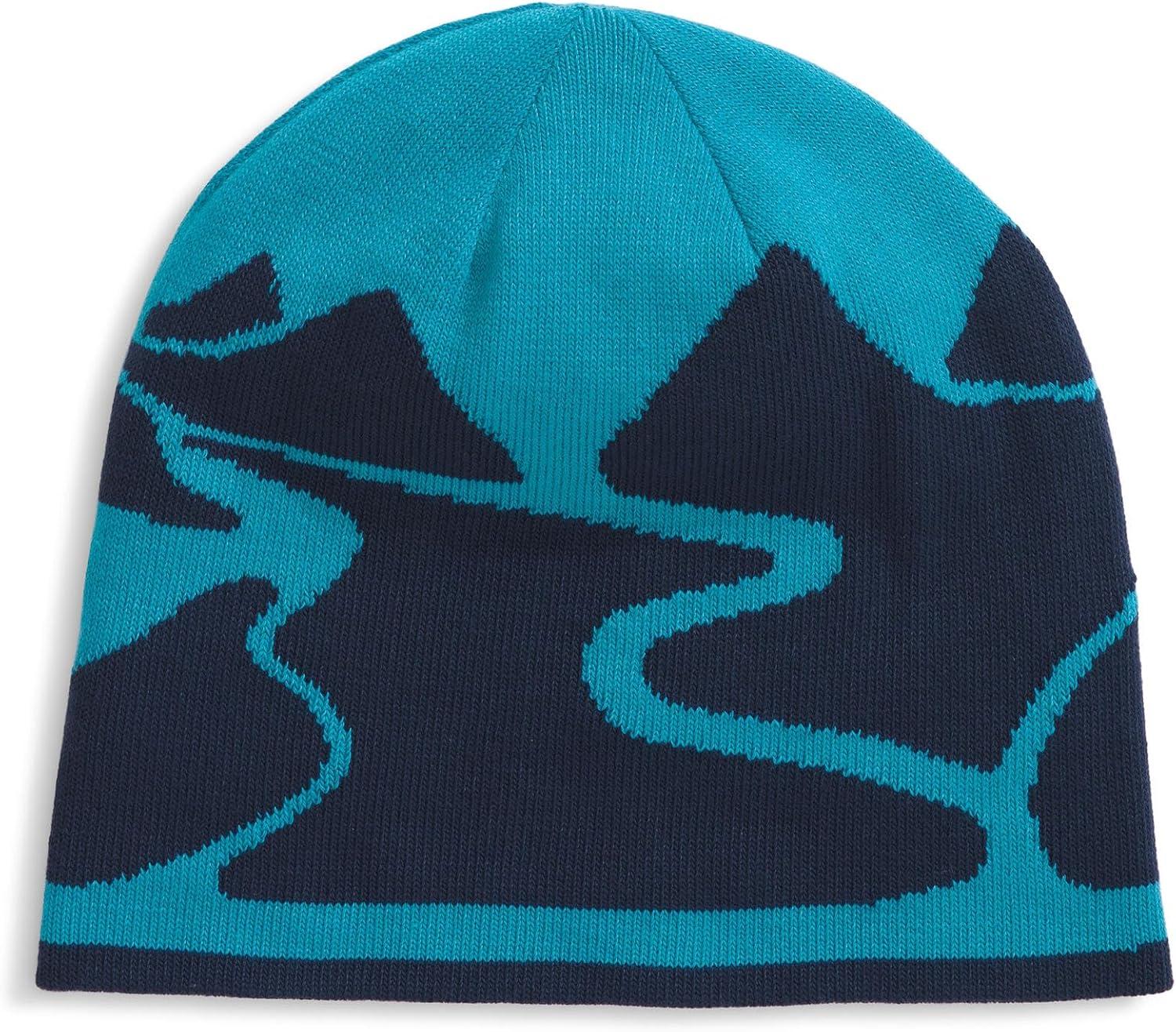 imageThe North Face UnisexAdult Reversible Highline Beanie Classic Fit Double Sided Winter Hat for Men ampamp Women Oversized LogoSummit NavyDusk Blue
