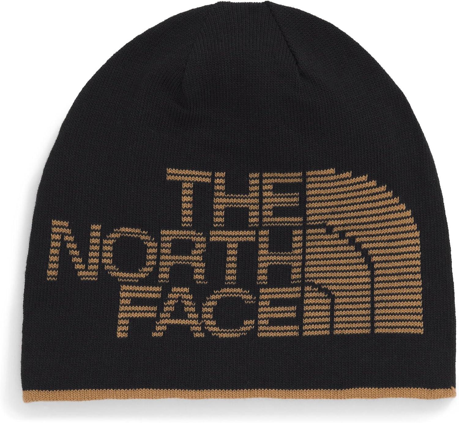 imageThe North Face UnisexAdult Reversible Highline Beanie Classic Fit Double Sided Winter Hat for Men ampamp Women Oversized LogoUtility BrownTnf Black