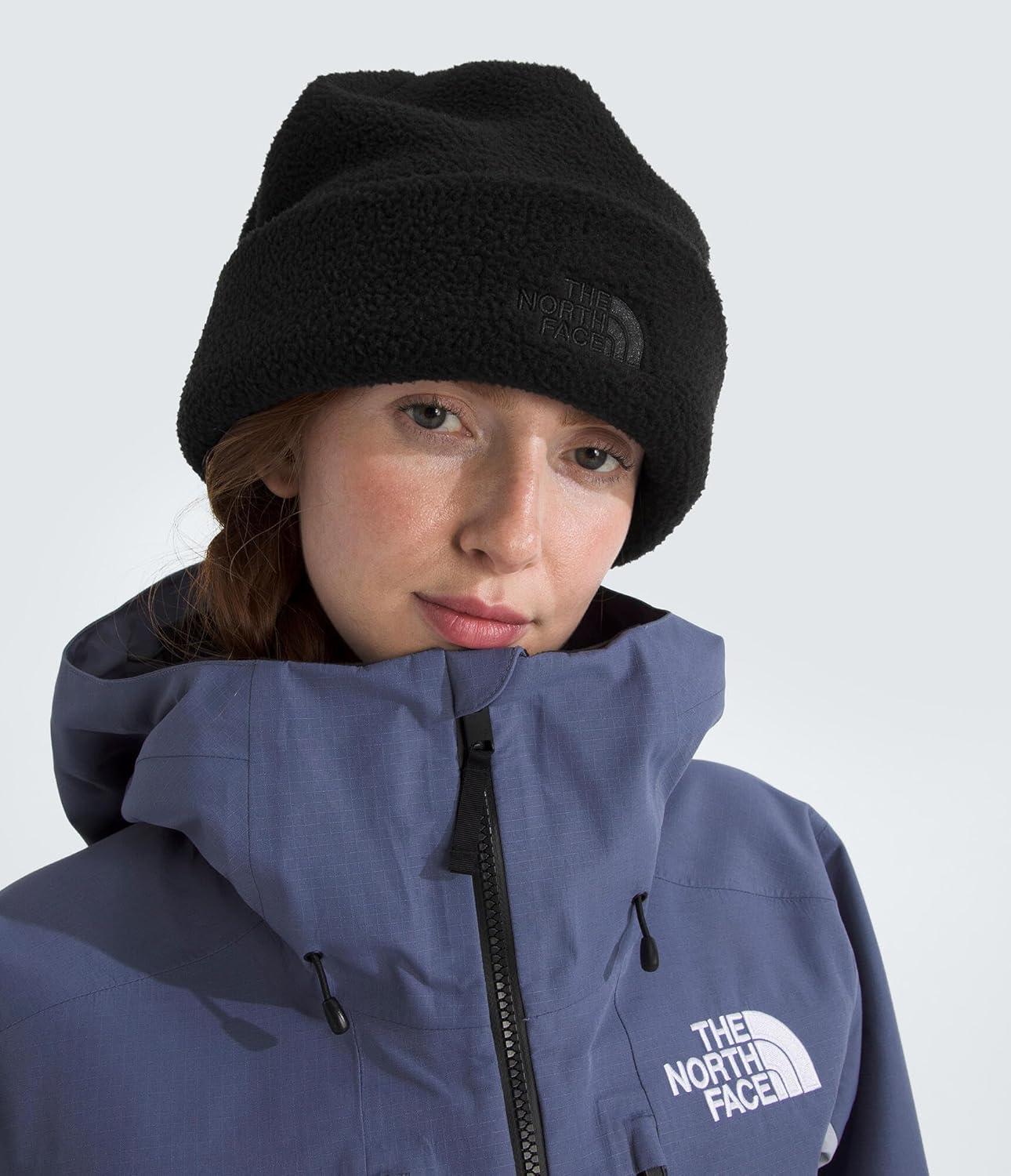imageThe North Face UnisexAdult Whimzy Powder Beanie Oversized Winter Hat for Men ampamp Women Adjustable Double Layer CuffTnf Black