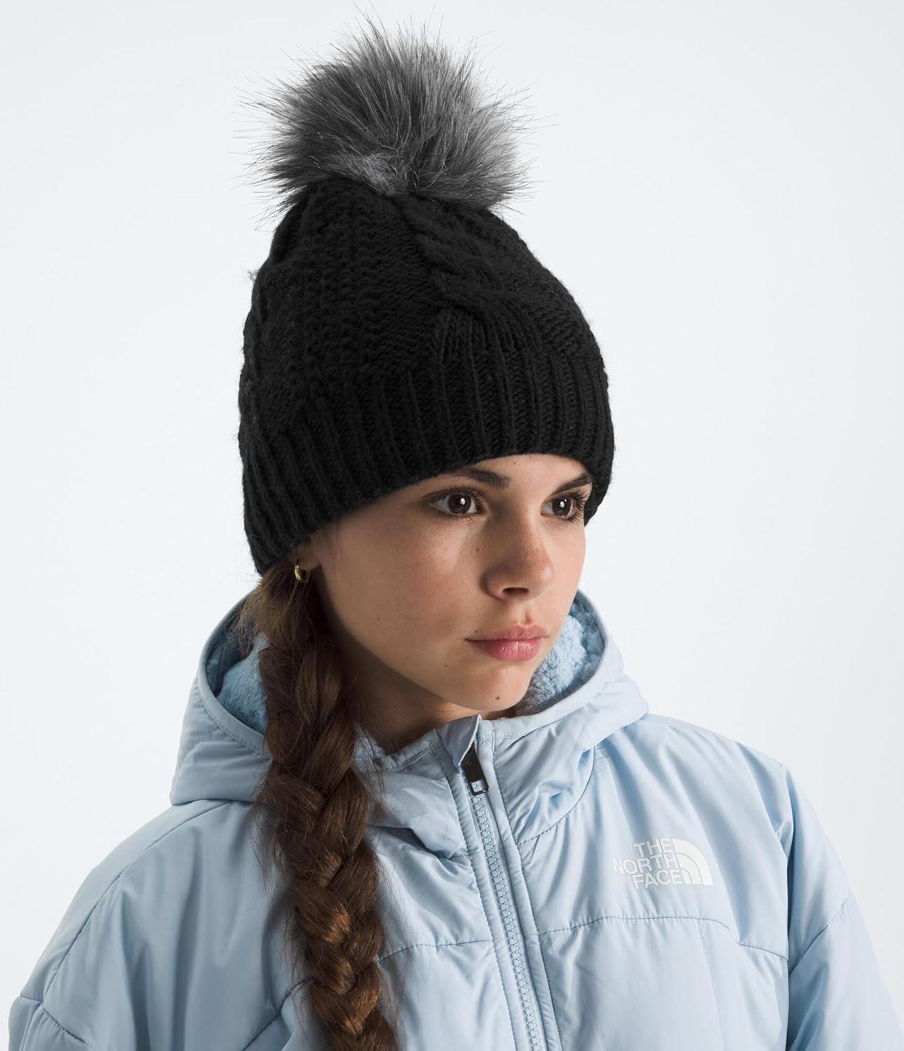 imageThe North Face UnisexBaby Lined Oh Mega Fur Pom BeanieTnf Black