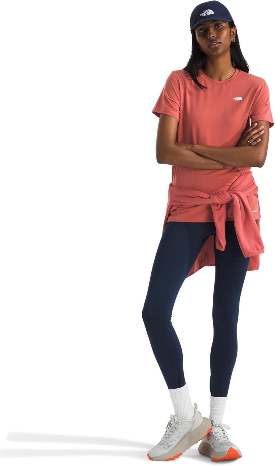 imageThe North Face Womens Adventure Tee ShortSleeve Crewneck with Moisture Wicking Fabric Setin SleevesMars Dust