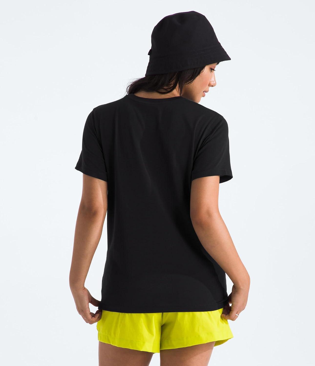 imageThe North Face Womens Adventure Tee ShortSleeve Crewneck with Moisture Wicking Fabric Setin SleevesTnf Black