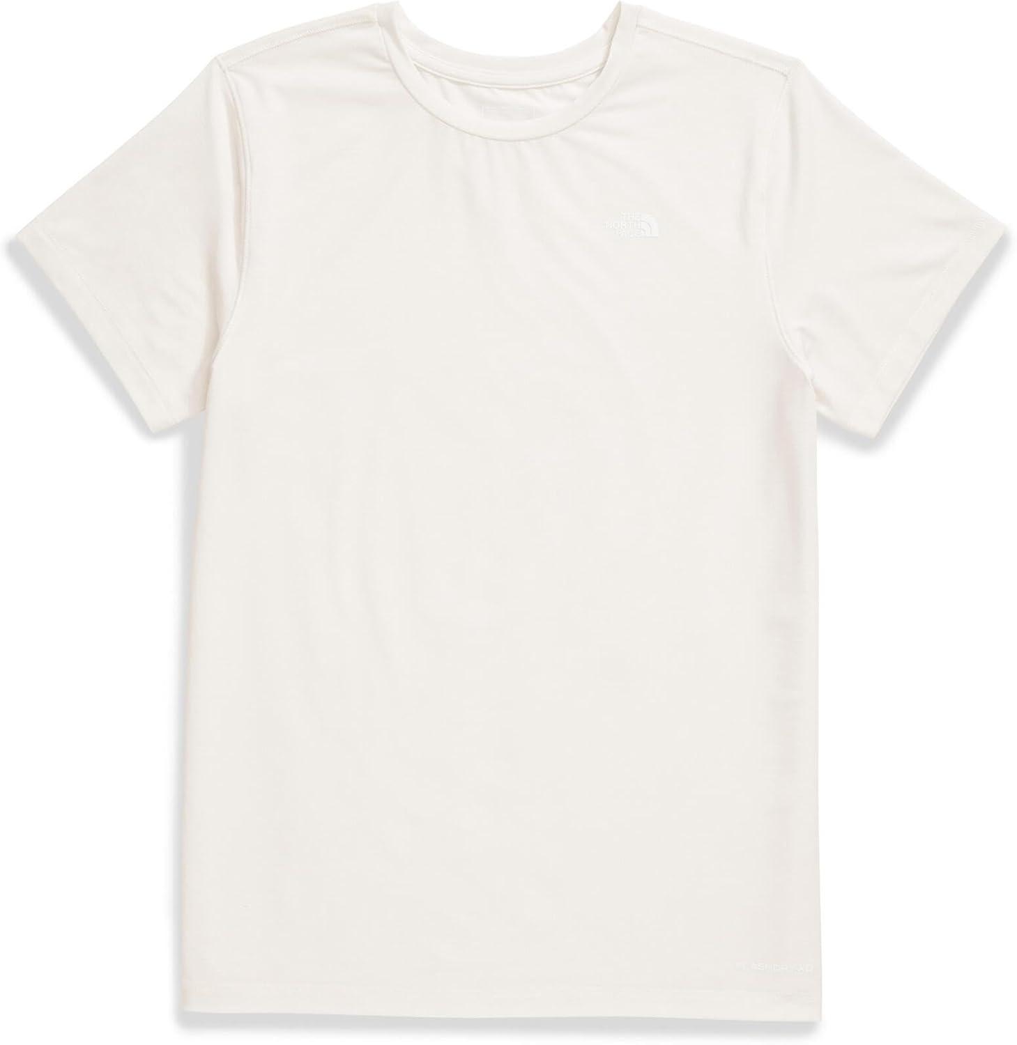 imageThe North Face Womens Adventure Tee ShortSleeve Crewneck with Moisture Wicking Fabric Setin SleevesWhite Dune