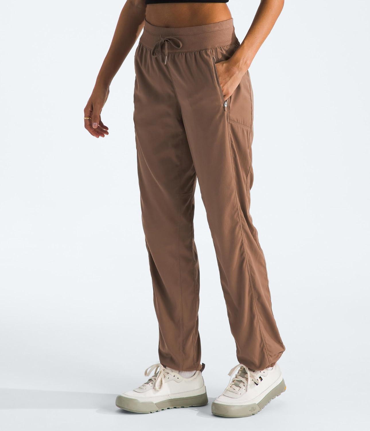 imageThe North Face Womens Aphrodite Motion Pant Moisture Wicking Athletic Pants Water Repellent UPF 40Latte