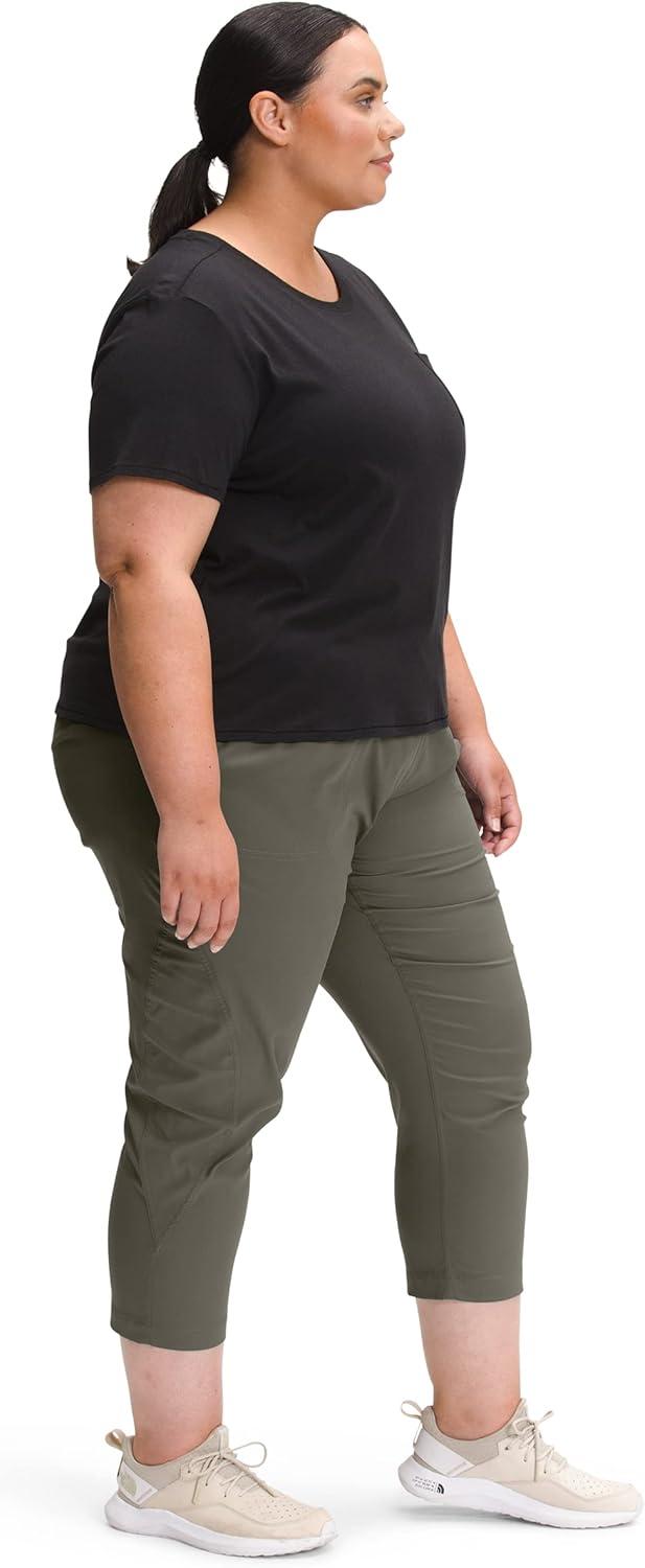 imageThe North Face Womens Aphrodite Motion Pant Moisture Wicking Athletic Pants Water Repellent UPF 40New Taupe Green