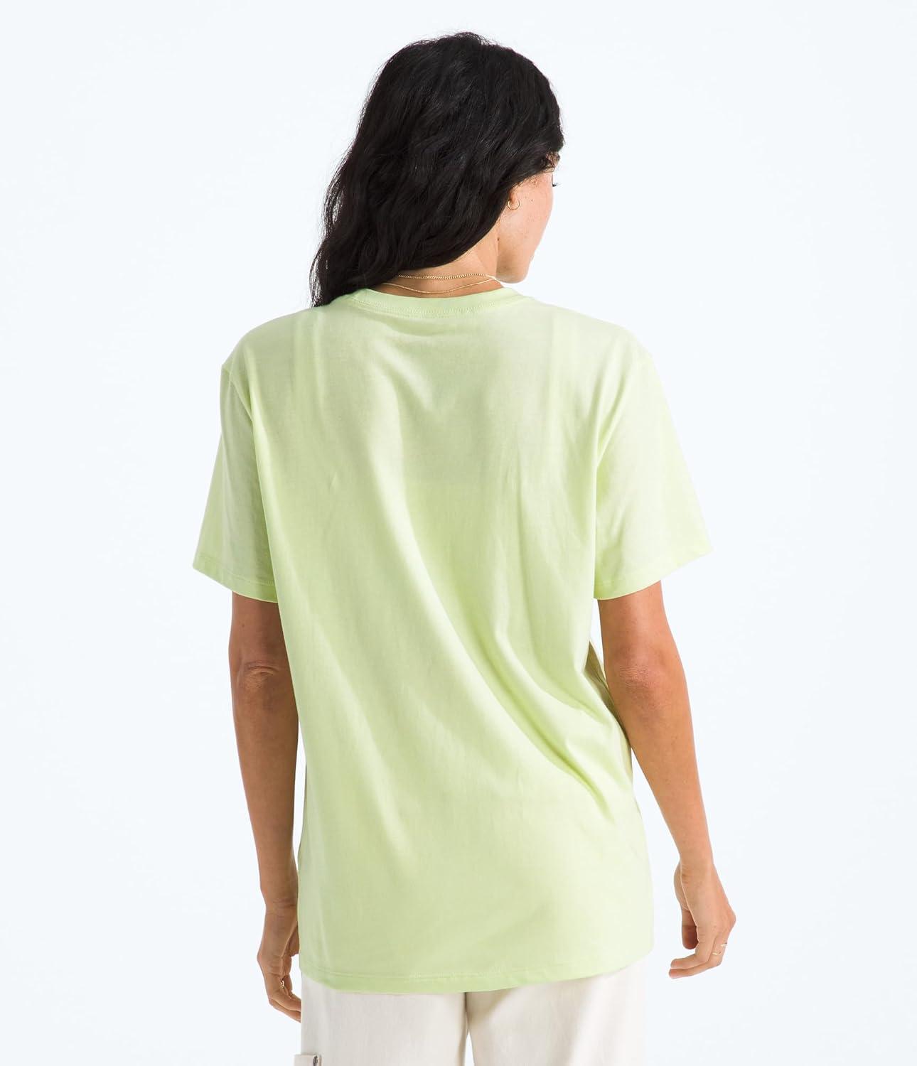 imageThe North Face Womens Evolution Simple Dome Relaxed ShortSleeve Tee Cotton TShirt with Classic Embroidered LogoLemon Mist