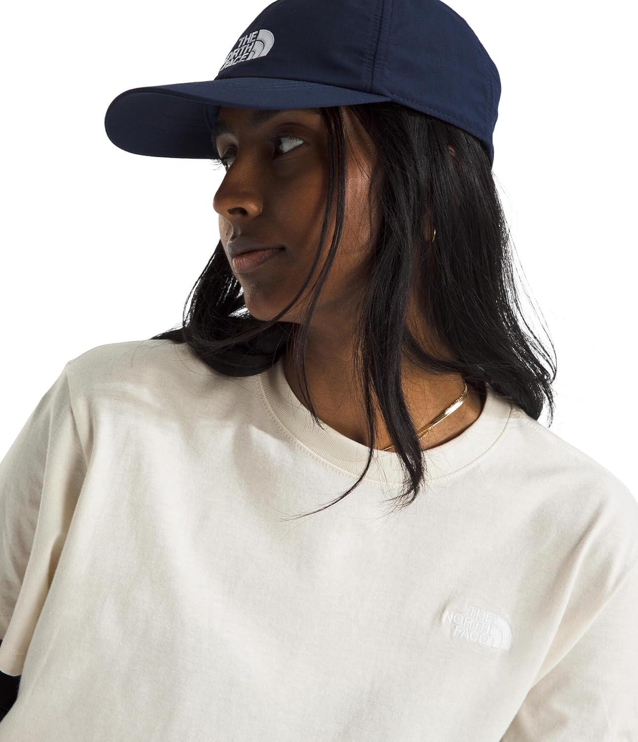 imageThe North Face Womens Evolution Simple Dome Relaxed ShortSleeve Tee Cotton TShirt with Classic Embroidered LogoWhite Dune