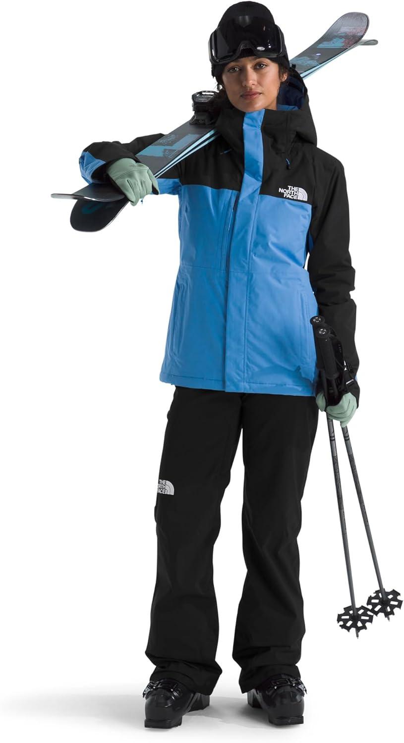 imageThe North Face Womens Freedom Insulated Jacket Standard ampamp Plus Size Water Repellent Finish Helmet Compatible HoodTnf BlackMarina Blue