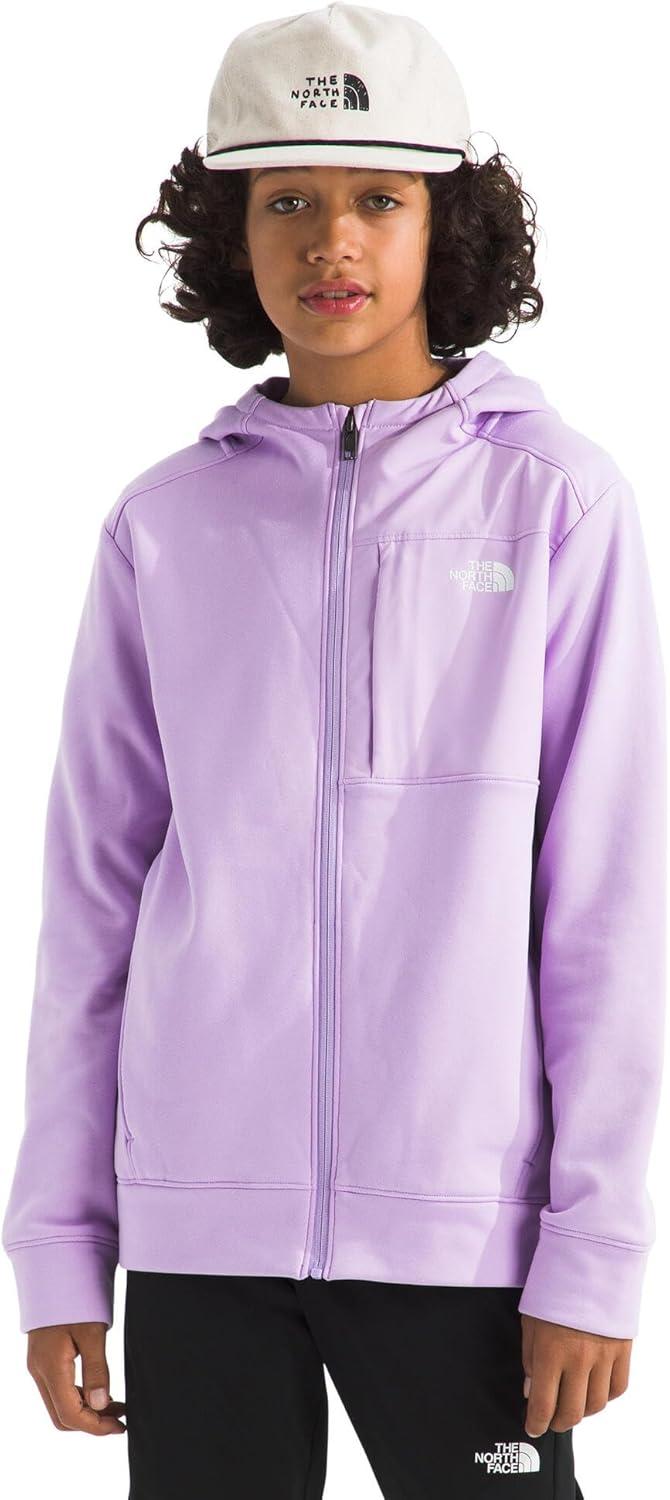 imageThe North Face boys Tnf Performance Fleece Full Zip Hooded JacketLite Lilac