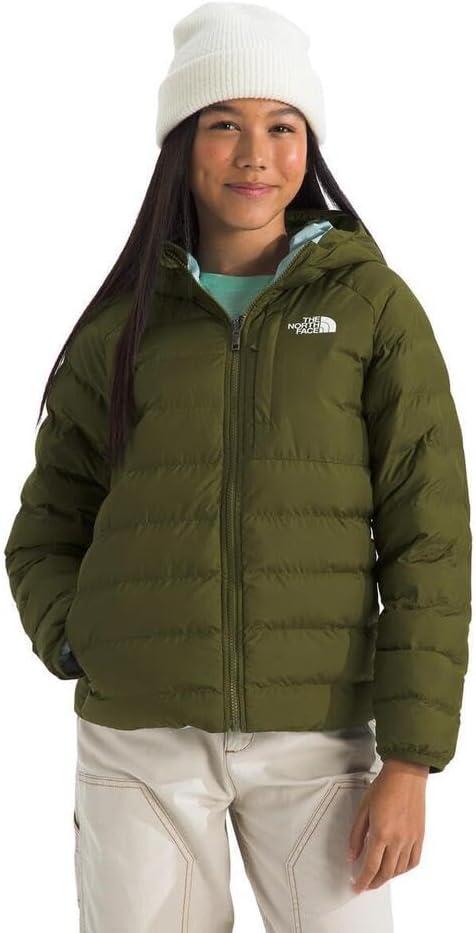 imageThe North Face girls Reversible Perrito Hooded JacketForest Olive
