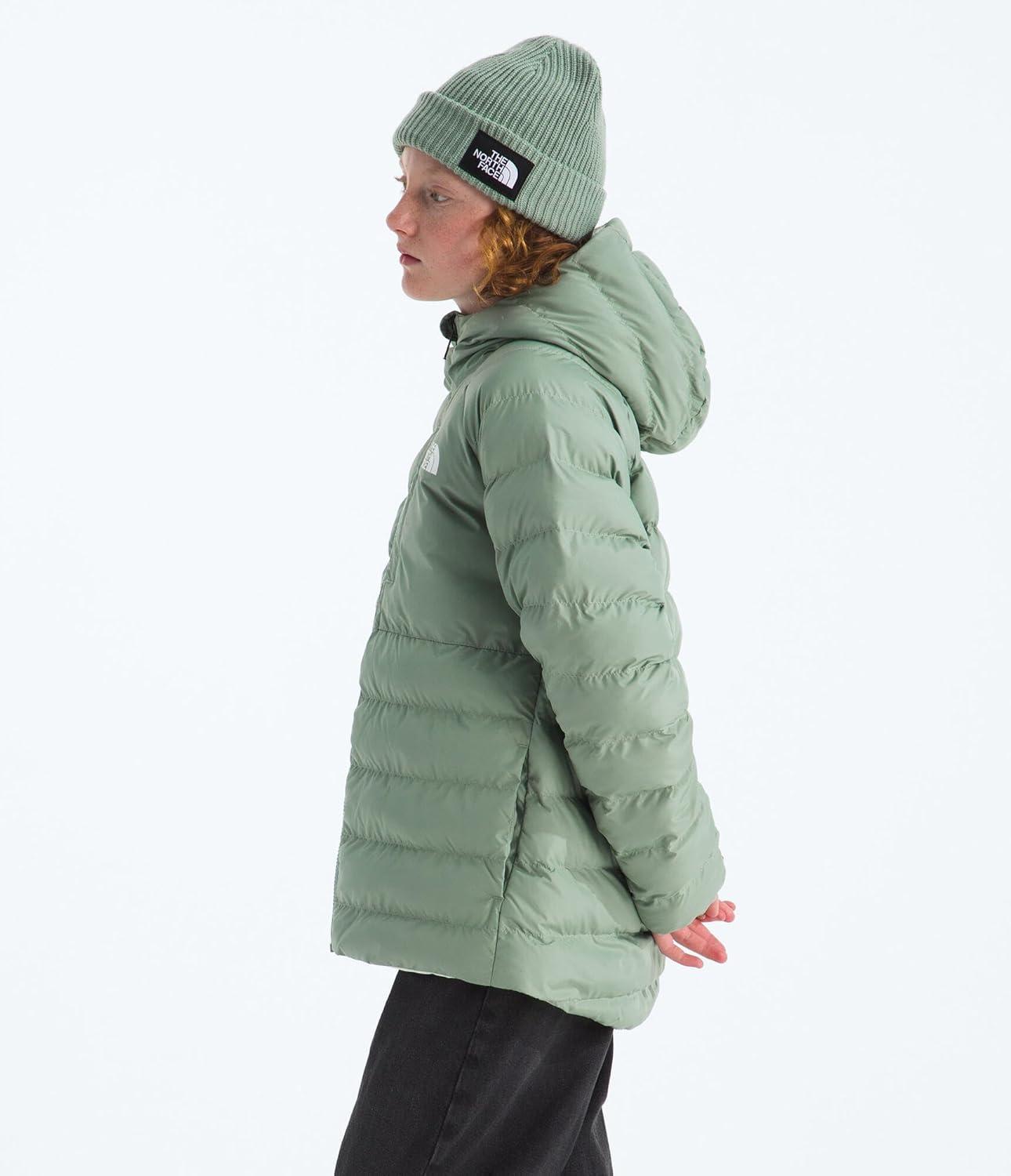 imageThe North Face girls Reversible Perrito Hooded JacketSlate Moss