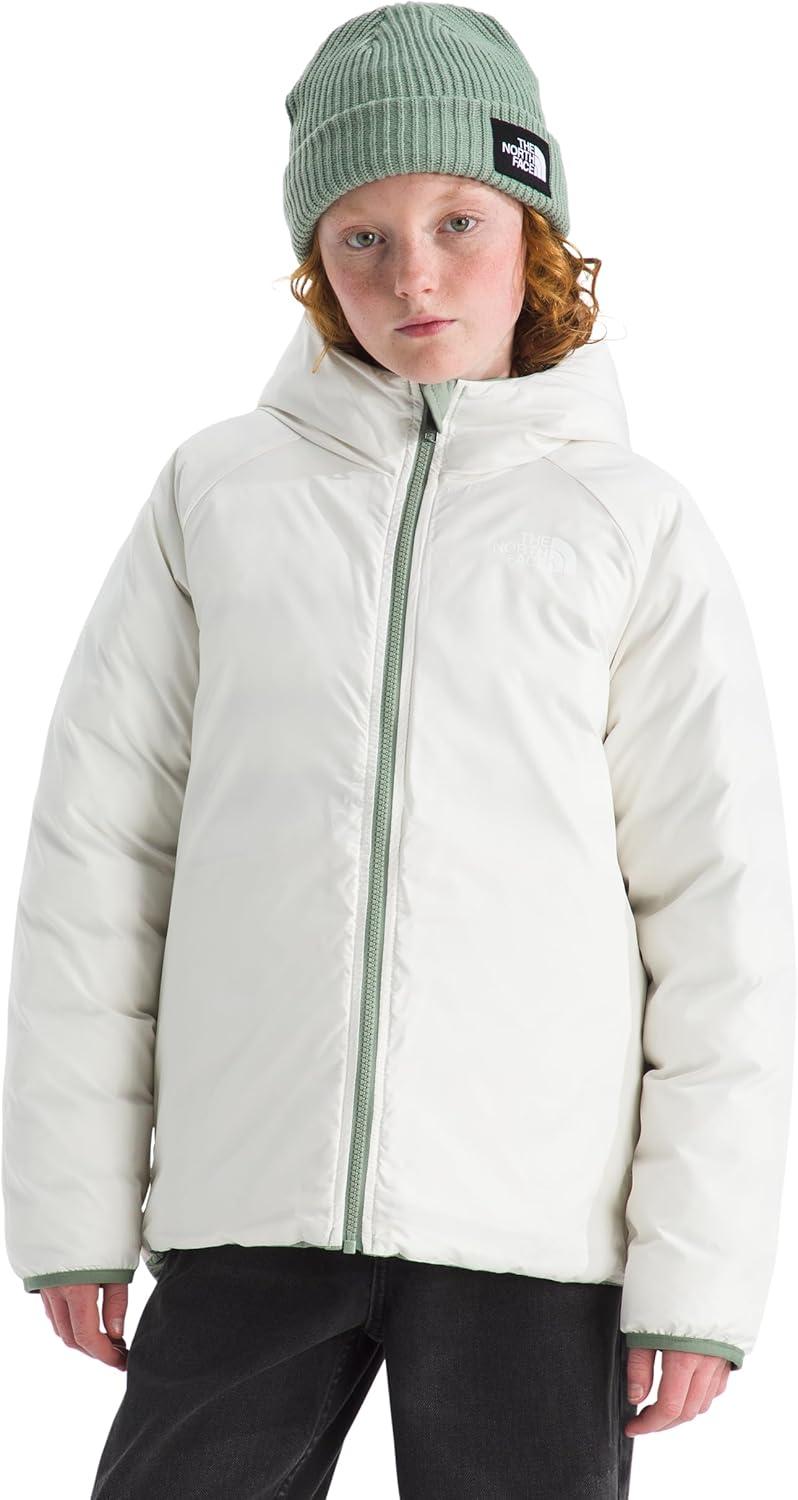 imageThe North Face girls Reversible Perrito Hooded JacketSlate Moss